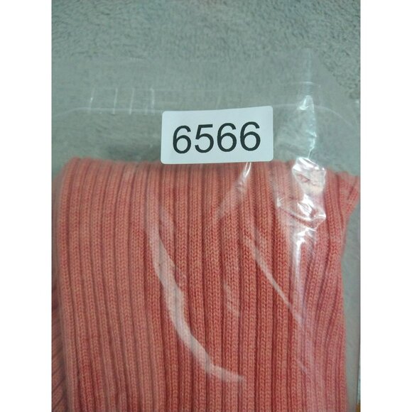 LL Bean Sweater Womens XS Salmon Merino Pure New Wool Ribbed Turtleneck Knit - Picture 7 of 7